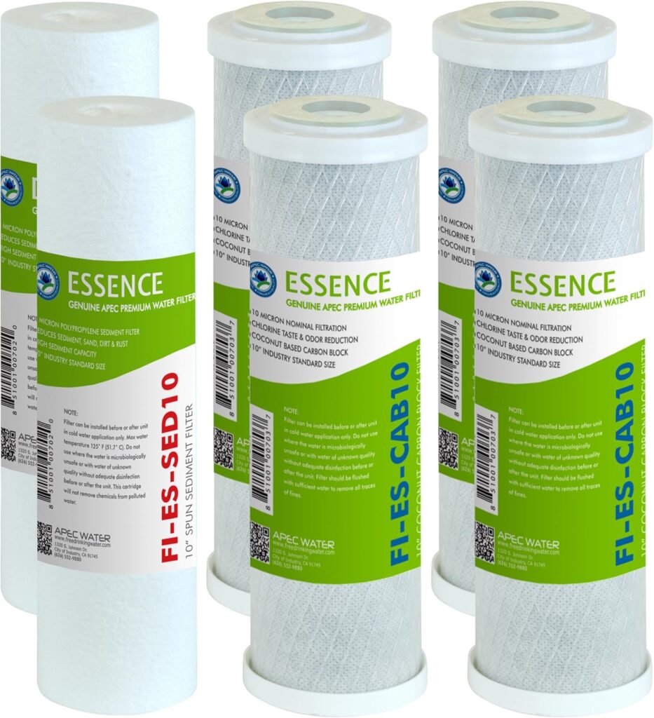 APEC Water Systems ROES-50 reverse osmosis water purifiers for home use, removing contaminants for clean and safe drinking water.








