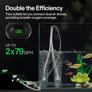 Air stone pumps for hydroponic systems and aquariums to increase oxygen levels and improve root health.