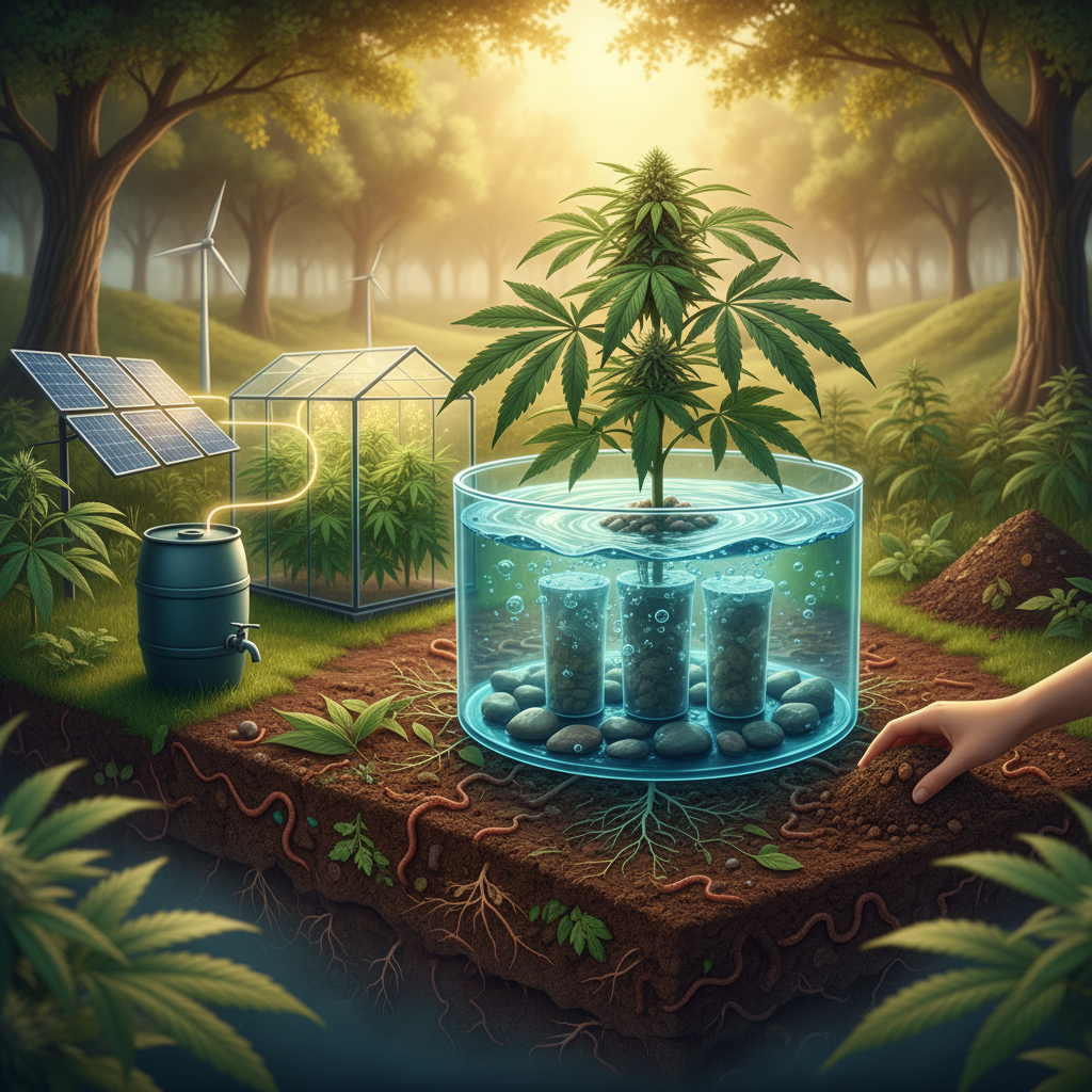 Ultimate guide to sustainable cannabis cultivation: practical strategies for energy, water, soil, nutrients, waste reduction, and certification for eco-friendly farms.
