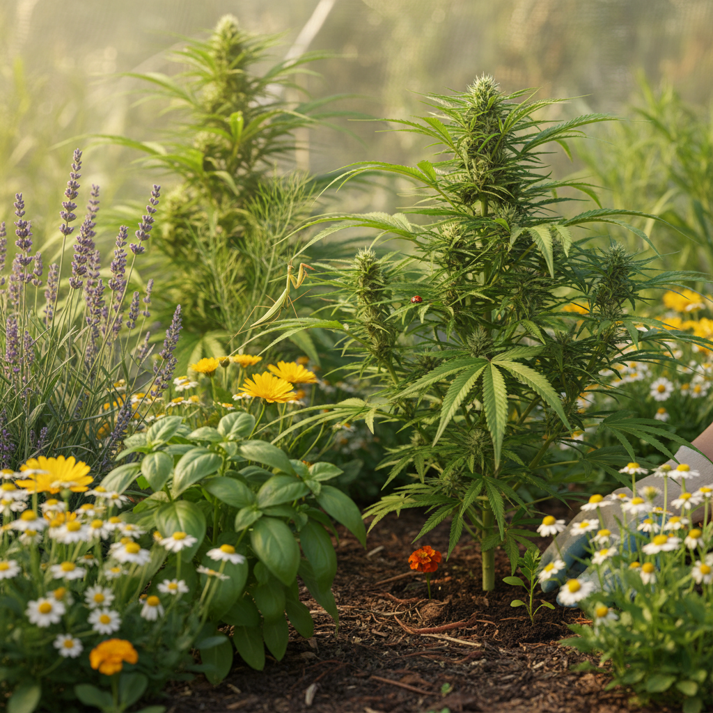 Companion planting for cannabis: reduce pests, boost yield, and improve plant health with proven companion plant combos and a step-by-step design plan.