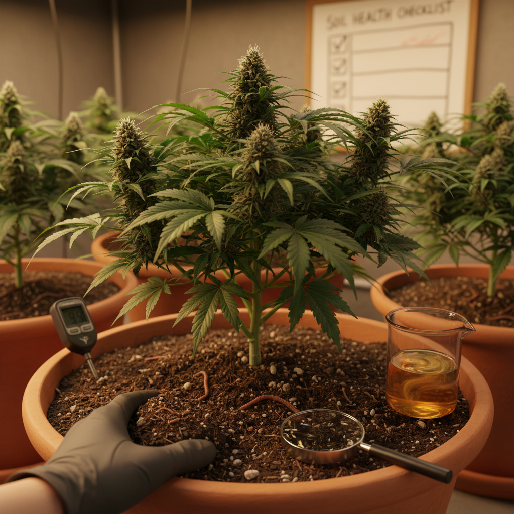 Cannabis soil quality: discover why poor soil causes yellowing, stunted growth and pests — plus a practical soil-health checklist to boost yield and potency.